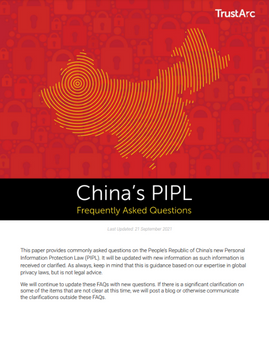 China's PIPL: Frequently Asked Questions